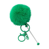 Beadable PomPom Keychain
