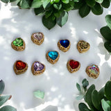 Rhinestone Metal Heart