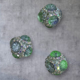 21mm Rhinestone w Gradient Cristal Beads