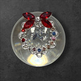 24mm Alloy Rhinestone Garland Beads