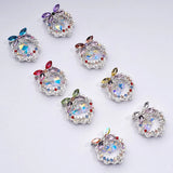 24mm Alloy Rhinestone Garland Beads