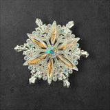 40mm Metal Alloy Snowflake Rhinestone Beads