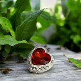 Rhinestone Metal Heart