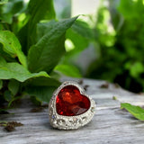 Rhinestone Metal Heart