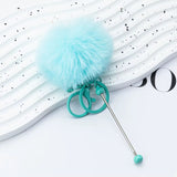 Beadable PomPom Keychain