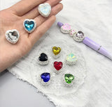 Rhinestone Metal Heart