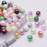 16mm Cracked Bicolor Beads Mix-H24