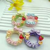 2pc Cute Painted 3D Frame Wreath