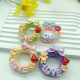 2pc Cute Painted 3D Frame Wreath