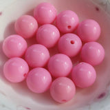 16mm Single Color Bubblegum Beads