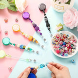 Beadable Badge Reel (Clear Colors)