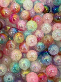 16mm Cracked Ombre Beads Raibow Mix-N13