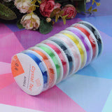 10 Roll Colored Elastic Beading Cord Set