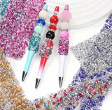 4pcs Rhinestone and Giltter Pen Wraps Strips