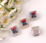 16 mm P. Bear Cube Beads Mix (10pc)-C21
