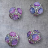 21mm Rhinestone w Gradient Cristal Beads