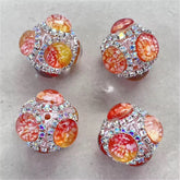 21mm Rhinestone w Gradient Cristal Beads