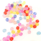 9mm Colorful Frosted Bead Mix-R18
