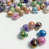 16mm Marbled Pendant Beads (Mix and Single Color)