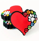 Paw Heart Focal Bead