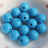 16mm Single Color Bubblegum Beads