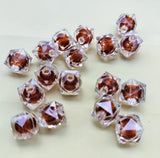 8mm Double Layer Hexagon Small Acrylic (Single Colors)