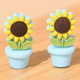 3D Sunflowers In Pot