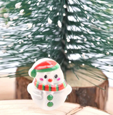 16mm Frosted Snowman Beads