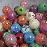 16mm Cracked Paint Beads-G3
