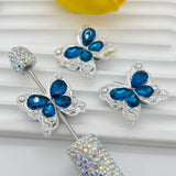 Rhinestone Metal Butterfly