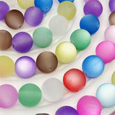 16mm Frosted Cat Eye Brights Bead Mix-