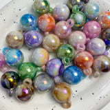 16mm Marbled Pendant Beads (Mix and Single Color)