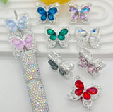 Rhinestone Metal Butterfly