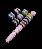 Rhinestone Cube Beads (5 pcs)