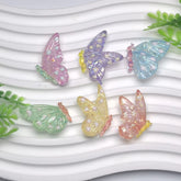 Kawaii Glitter Butterflies Beads-X20