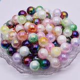 16mm Cracked Bicolor Beads Mix-H24