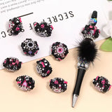 16mm Fancy Cute Skull Emo Beads