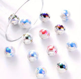 16mm Heartbeat Print AB Beads Mix-L21