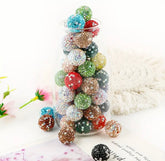 15mm Clay Rhinestone Beads Mix(5pcs)-T17