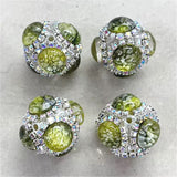 21mm Rhinestone w Gradient Cristal Beads