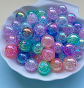 16mm Cracked Ombre Beads Mermaid Mix
