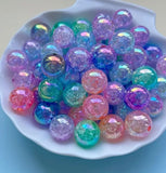 16mm Cracked Ombre Beads Mermaid Mix