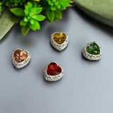 Rhinestone Metal Heart