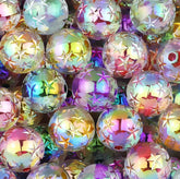16mm Starburst Clear Colorful Beads Mix-A1