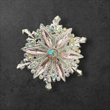 40mm Metal Alloy Snowflake Rhinestone Beads