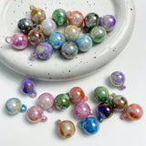 16mm Marbled Pendant Beads (Mix and Single Color)
