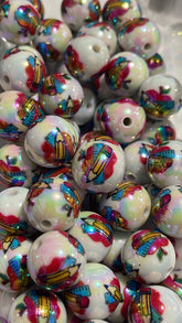 16mm Back to School Beads -B11