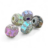 18mm Fancy Crystal and Rhinestone Beads (5pcs)