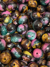 16mm Golden Swirl /Pink Luxury Beads-H15