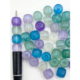 11mm Glow Cylinder Beads Mix